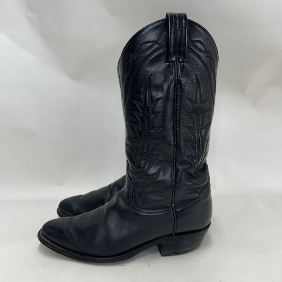 Vintage Tony Lama Style 2993 Western Cowboy Boots “Black” main image 11